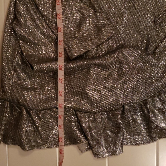 Pretty Little Things Silver wrap dress - Picture 5 of 8